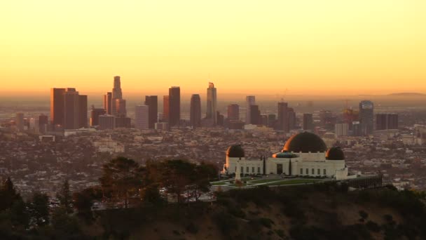 Belle Lumière Los Angeles Downtown Skyline Urban Metropolis — Video