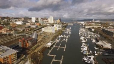 Tacoma Washington Thea Foss suyolu başlama Bay Waterfront