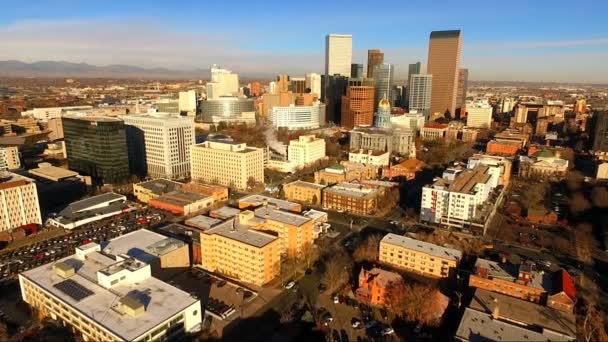 Fin Après Midi Denver Colorado Downtown Skyline Highway — Video