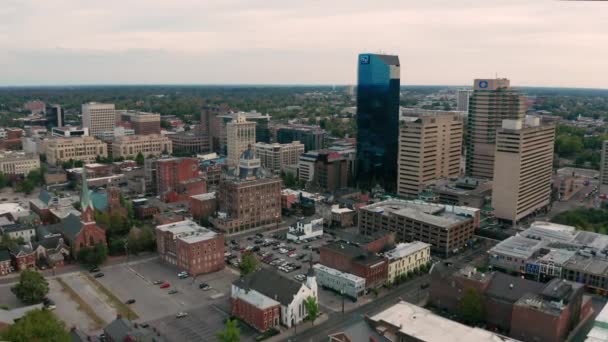 Történelmi Épületek Aerial Perspective Lexington Kentucky Amerikai Egyesült Államok — Stock videók