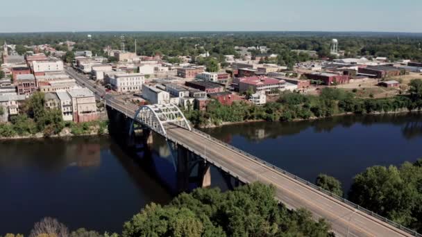 River Bridge Selma Histórico Alabama Condado Dallas — Vídeo de Stock