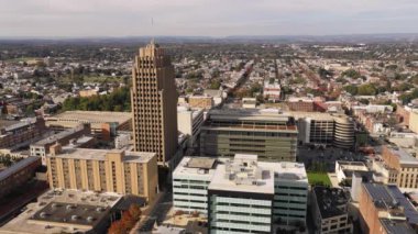Allentown Pennsylvania şehir şehir merkezi kentsel silüeti üzerinde