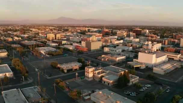 Повітряний Вид Над Пустельним Містом Бейкерсфілд Південна Каліфорнія — стокове відео
