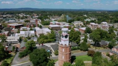 Roma şehir merkezindeki Georgia 'da Sokaklar ve Mimarlık Üzerinde Havadan Görüntü