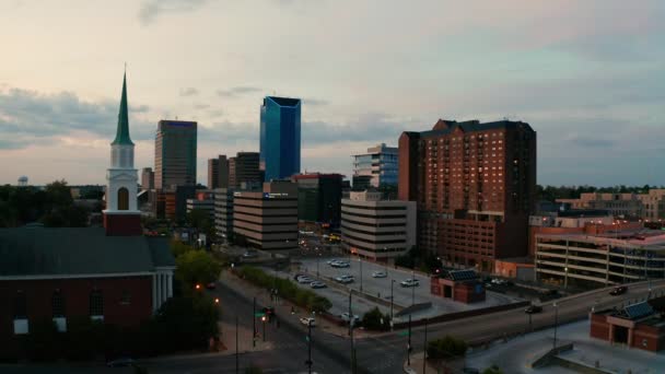 Historische Gebouwen Luchtfoto Lexington Kentucky Verenigde Staten — Stockvideo