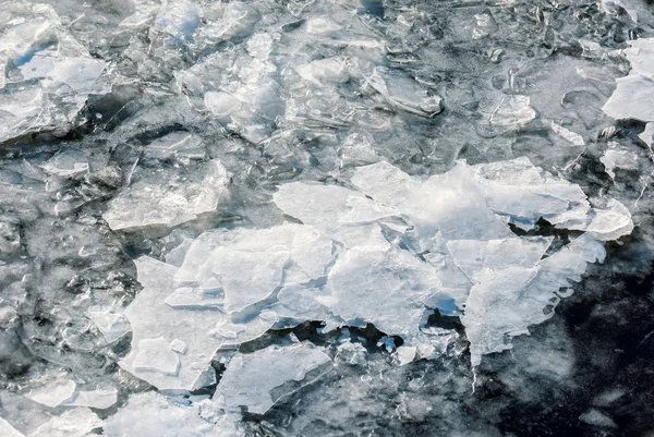 A sötét vizet jég — Stock Fotó