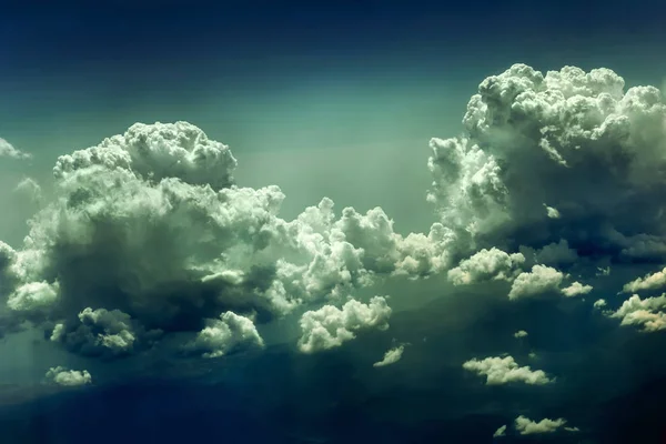 Clouds in green tones — Stock Photo, Image