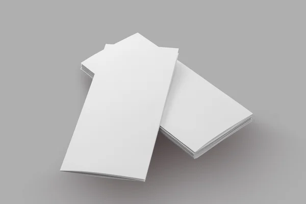 Papel de folleto en blanco —  Fotos de Stock