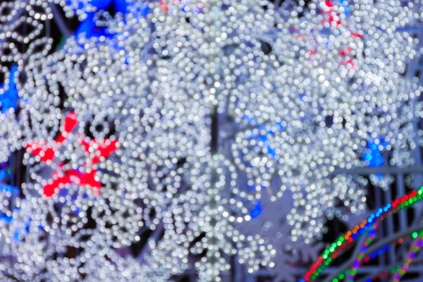 Absztrakt karácsonyi háttér fehér bokeh — Stock Fotó
