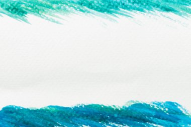 Soyut yeşil ve mavi suluboya doku arka planı için 