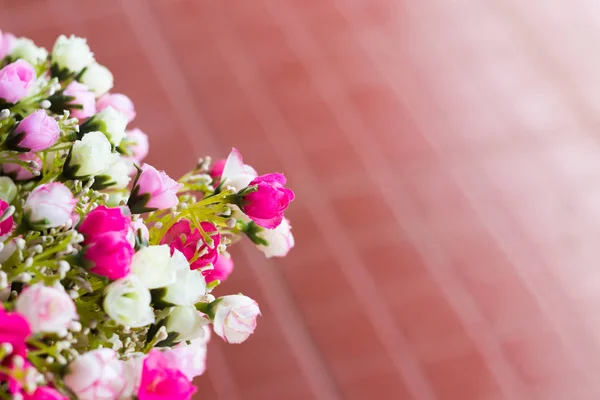 Close up Artificial Flowers , nature background — Stock Photo, Image