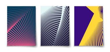 Minimal geometrik elemanlar yarım ton doku kapakları