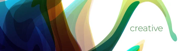 Kolorowe abstrakcyjne dynamiczne tło kształtu płynu — Wektor stockowy