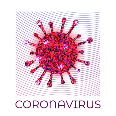 Coronavirus vektör logo resimleme