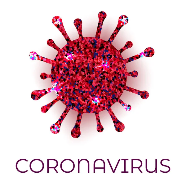 Ilustrasi ikon logo vektor Coronavirus - Stok Vektor