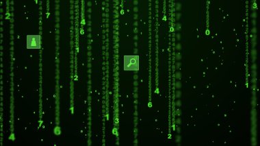 Dijital sayılar arka plan