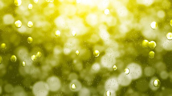 Gota de chuva na janela com fundo bokeh — Fotografia de Stock