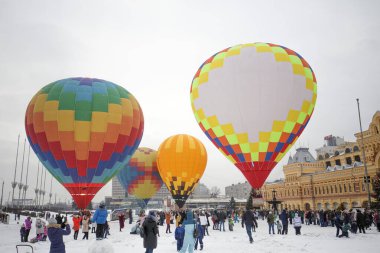 Nizhny Novgorod 'da Noel Balonu Festivali, Ocak 2020