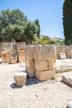 Yunanistan'ın Girit Adası'nda messara Vadisi'nde Manastırı (friary). messara - Girit en büyük düz olduğunu