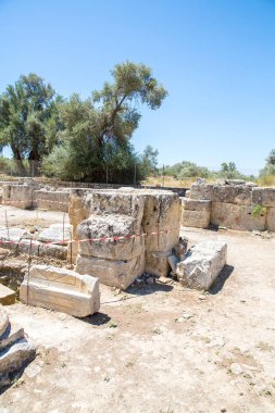 Yunanistan'ın Girit Adası'nda messara Vadisi'nde Manastırı (friary). messara - Girit en büyük düz olduğunu