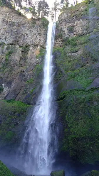 Vistas e cascate nella gola del fiume columbia — Foto Stock