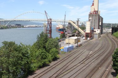 Portland şehir köprüleri ve nehir