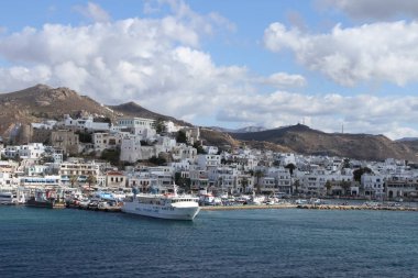 11/25/2017: Santorini, Yunanistan: feribot Yunanistan, Atina Kiklad Adaları için