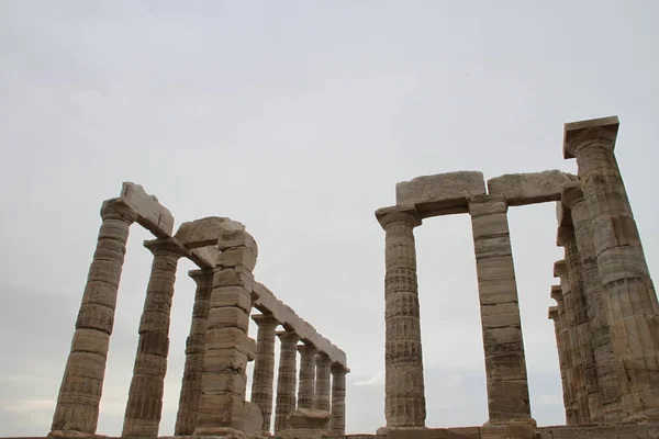 Templo Poseidon Sounion Athens Greece — Foto de Stock