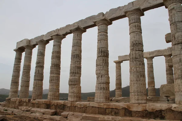 Templo Poseidon Sounion Athens Greece — Foto de Stock