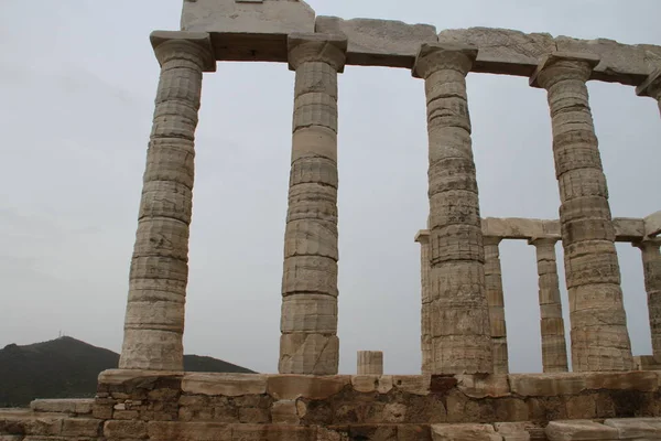 Templo Poseidon Sounion Athens Greece — Foto de Stock