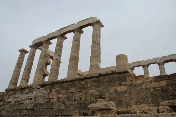 Templo Poseidon Sounion Athens Greece —  Fotos de Stock