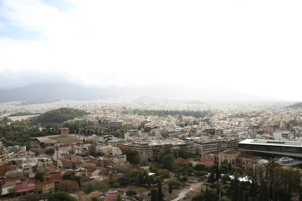 Zicht Akropolis Athene Griekenland — Stockfoto