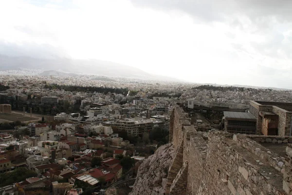 Vista Acrópole Atenas Grécia — Fotografia de Stock