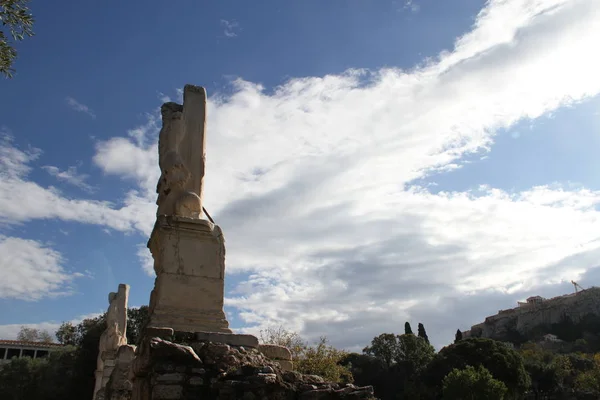 Ruines Aghora Athènes Grèce — Photo