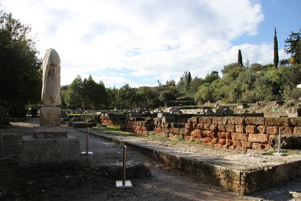 Ερείπια Της Aghora Αθήνα — Φωτογραφία Αρχείου