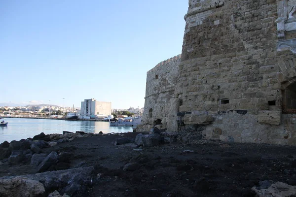 Vista Del Puerto Ciudad Heraklion Creta Grecia —  Fotos de Stock