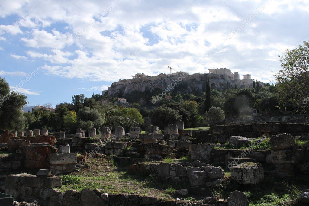 Ruins of Aghora,  Athens Greece