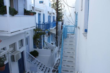 Mikonos Adası görünümünü