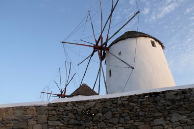 Mikonos Adası görünümünü