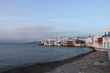 Mikonos Adası görünümünü