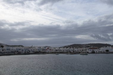 Mikonos Adası görünümünü