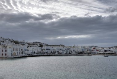 Mikonos Adası görünümünü