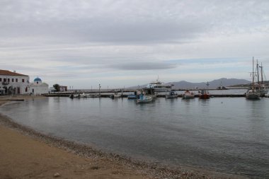 Mikonos Adası görünümünü