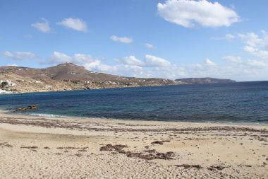 Mikonos Adası görünümünü