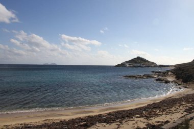 Mikonos Adası görünümünü