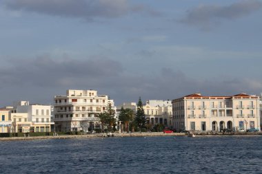 Görünümü ada Tinos, Yunanistan