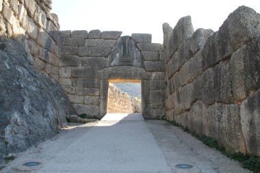 Mycenae, Yunanistan bir arkeolojik site Fotoğraflar