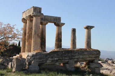 Kalıntıları Cornithos, Peloponesse, Yunanistan