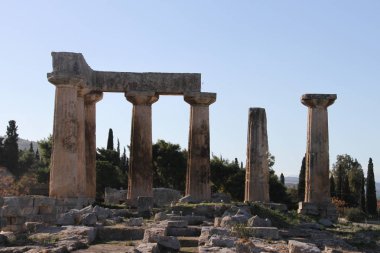 Kalıntıları Cornithos, Peloponesse, Yunanistan