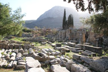 Kalıntıları Cornithos, Peloponesse, Yunanistan